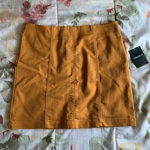 Mustard Brown Mini Skirt - Forever 21